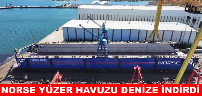 Norse Tersanesi yüzer havuzu denizle buluşturdu