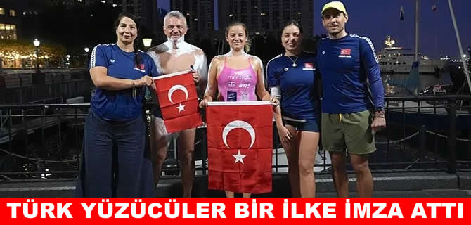Türk yüzücüler, 20 Bridges of Manhattan'ı başarıyla tamamladı