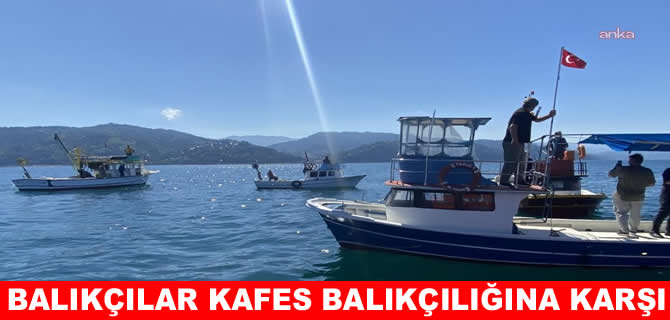 Rize’de balıkçılardan kafes balıkçılığına karşı eylem