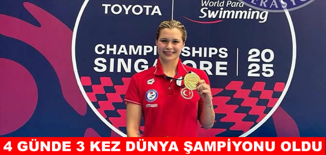 Defne Kurt 4 günde 3 kez dünya şampiyonu oldu