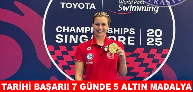 Milli para yüzücü Defne Kurt'tan 5. dünya şampiyonluğu