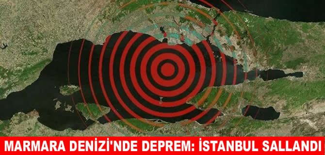 Marmara Denizi’nde 5 büyüklüğünde deprem