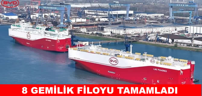 BYD, devasa gemi filosunu tamamladı: 1 milyon araç taşıyabilecek
