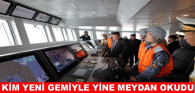 Kim Kuzey Kore'nin yeni savaş gemisin görücüye çıkardı