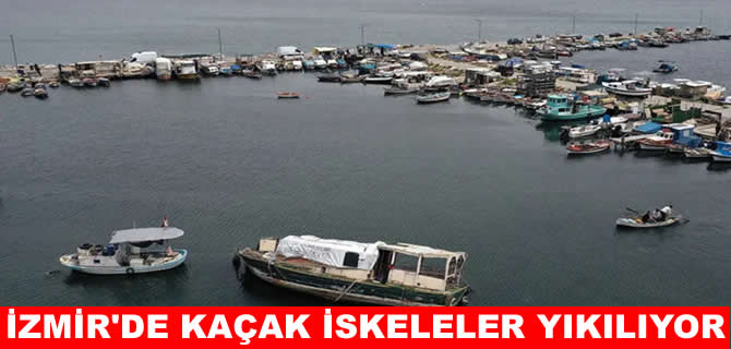 İzmir Büyükşehir’den kaçak iskele operasyonu