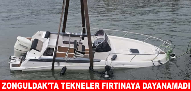 Zonguldak'ta fırtınadan iki tekne battı