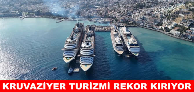 Kruvaziye gemileriyle 9 ayda 1,7 milyon turist geldi