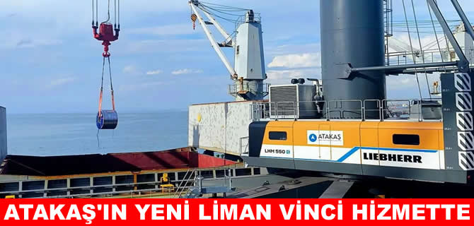 Atakaş Port, yeni mobil liman vinci devrede