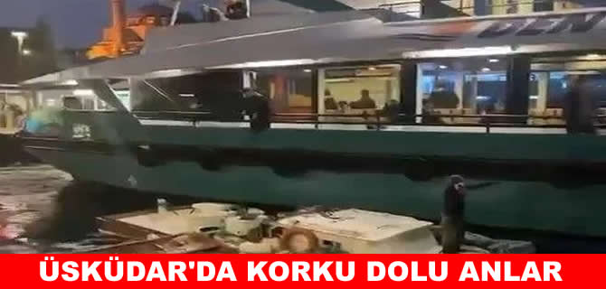 Üsküdar’da yolcu motoru ile balıkçı teknesi çatıştı