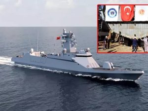 Milli hücumbotun gövdesi kızağa alındı