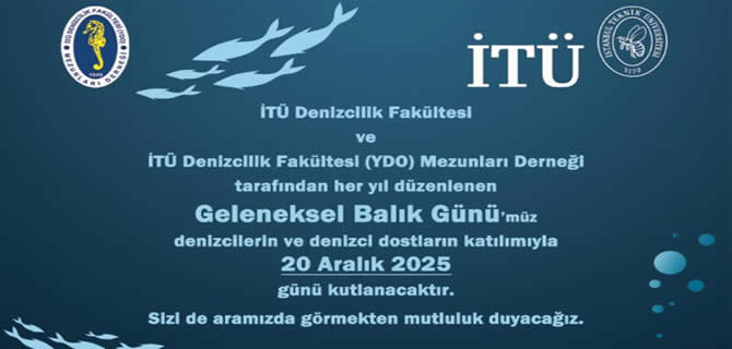 İTÜDF geleneksel Balık Günü 20 Aralık’ta yapılacak