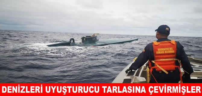 1,7 tonluk uyuşturucu taşıyan yarı-denizaltı ele geçirildi
