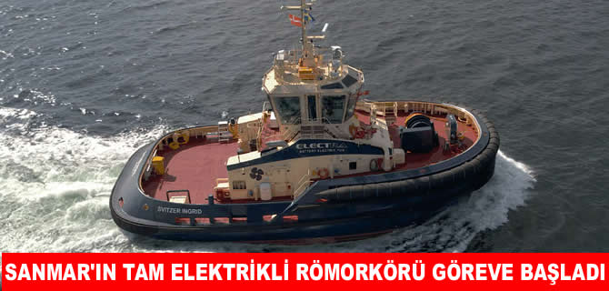 Sanmar’ın tam elektrikli römorkörü Danimarka’da göreve başladı