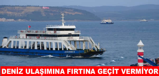 Gökçeada'da mahsur kalma tehlikesi! Tüm seferler iptal