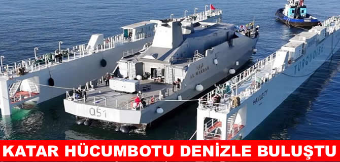 DEARSAN’ın Katar için inşa ettiği hücumbot denizle buluştu