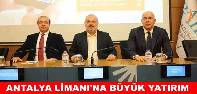 Antalya Limanı'nın derinliği artırılacak