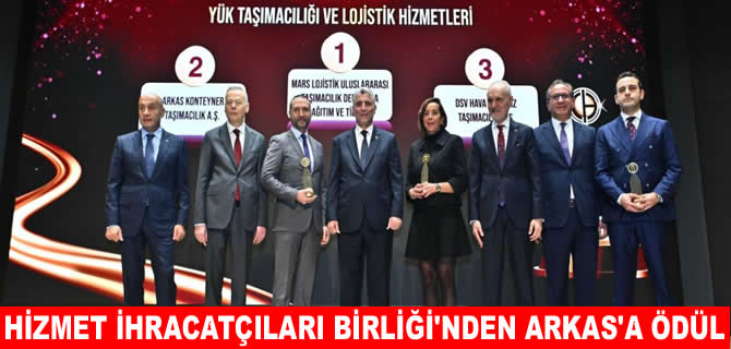 Hizmet İhracatçıları Birliği’nden Arkas Line’a ikincilik ödülü