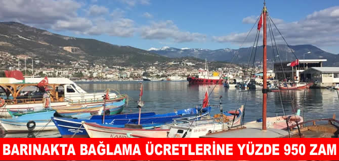 Alanya’da Balıkçı Barınağı’ndaki yüzde 950’lik zamma tepki