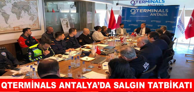QTerminals Antalya’da salgın hastalık tatbikatı