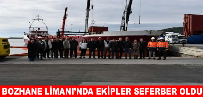 Bozhane Limanı'nda acil durum! Ekipler seferber oldu!