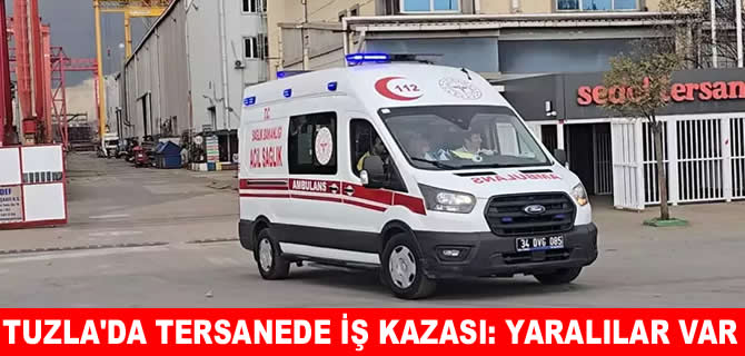 Tuzla’da tersanede iskele çöktü: Yaralılar var