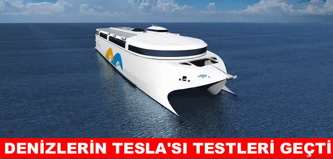 Dünyanın en büyük elektrikli gemisi ilk testi geçti