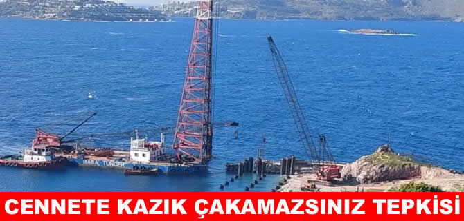 Tilkicik Koyu’nda denize kazık tepkisi