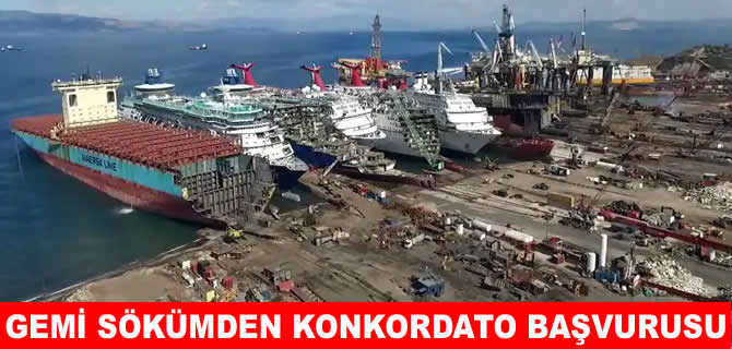 Aliağa’da gemi söküm şirketi konkordato başvurusu yaptı