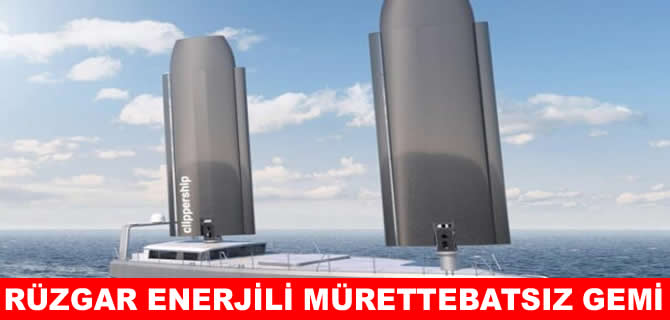 Rüzgar enerjili mürettebatsız gemi kargo taşıyacak