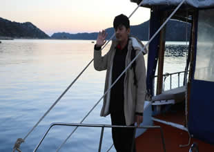 Antalya'da denizden okula eğitim yolculuğu