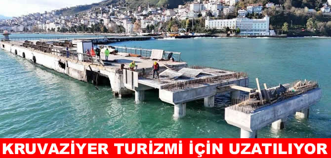 Ordu rıhtımı 410 metreye uzatılıyor