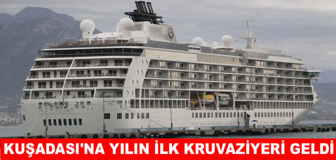 Kuşadası'na yeni yılın ilk kruvaziyeri geldi