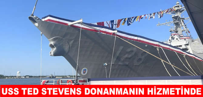 USS Ted Stevens ABD Donanması'na teslim edildi