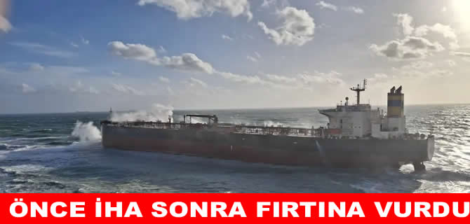 Bozcaada'da petrol tankeri karaya oturdu