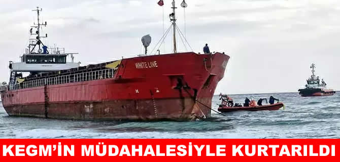 Tekirdağ’da karaya oturan gemi kurtarıldı