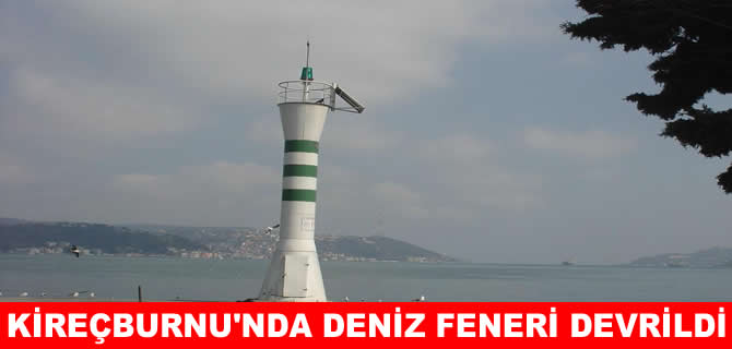 Fırtına Kireçburnu’nda deniz fenerini devirdi