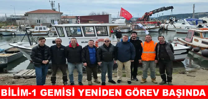BİLİM-1 gemisi, yeniden görev başında!