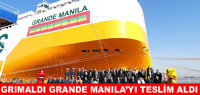 Grimaldi, 5. amonyak uyumlu Grande Manila’yı teslim aldı