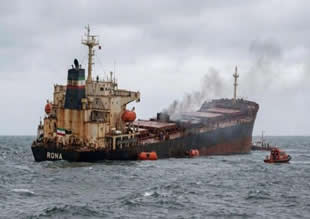 İran gemisi Hazar Denizi’nde battı