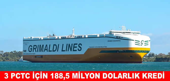 Grimaldi'ye 3 PCTC için 188,5 milyon dolar kredi