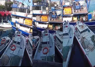 Akçaabat Limanı'nda facianın eşiğinden dönüldü