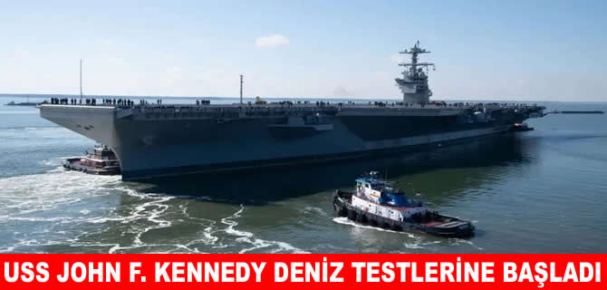 USS John F. Kennedy deniz testlerine başladı