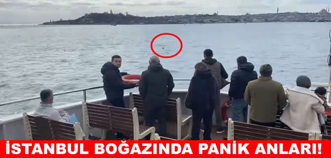 İstanbul Boğazı'nda panik: Vapurdan denize atladı