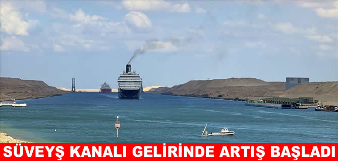 Süveyş Kanalı’nda ateşkes sonrası artış başladı