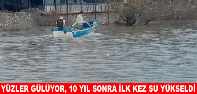 Ulubat Gölü’nde 10 yıl aradan sonra su seviyesi yükseldi