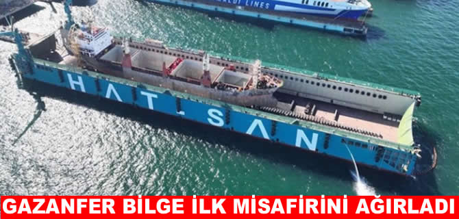Hat-San’ın yüzer havuzu Gazanfer Bilge ilk gemiyi ağırladı