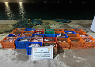 Sahil Güvenlik’ten kaçak balık baskını