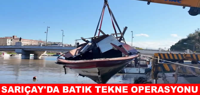 Çanakkale’de batan tekneler çıkarılıyor