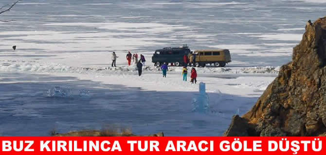 Buz kırıldı tur aracı göle düştü: 8 ölü