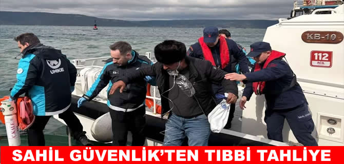 Rahatsızlanan denizcinin imdadına Sahil Güvenlik yetişti